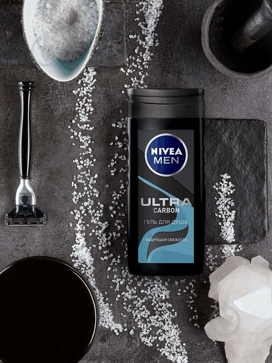 Гель для душа Nivea MEN Ultra Carbon 250 мл - фото 2