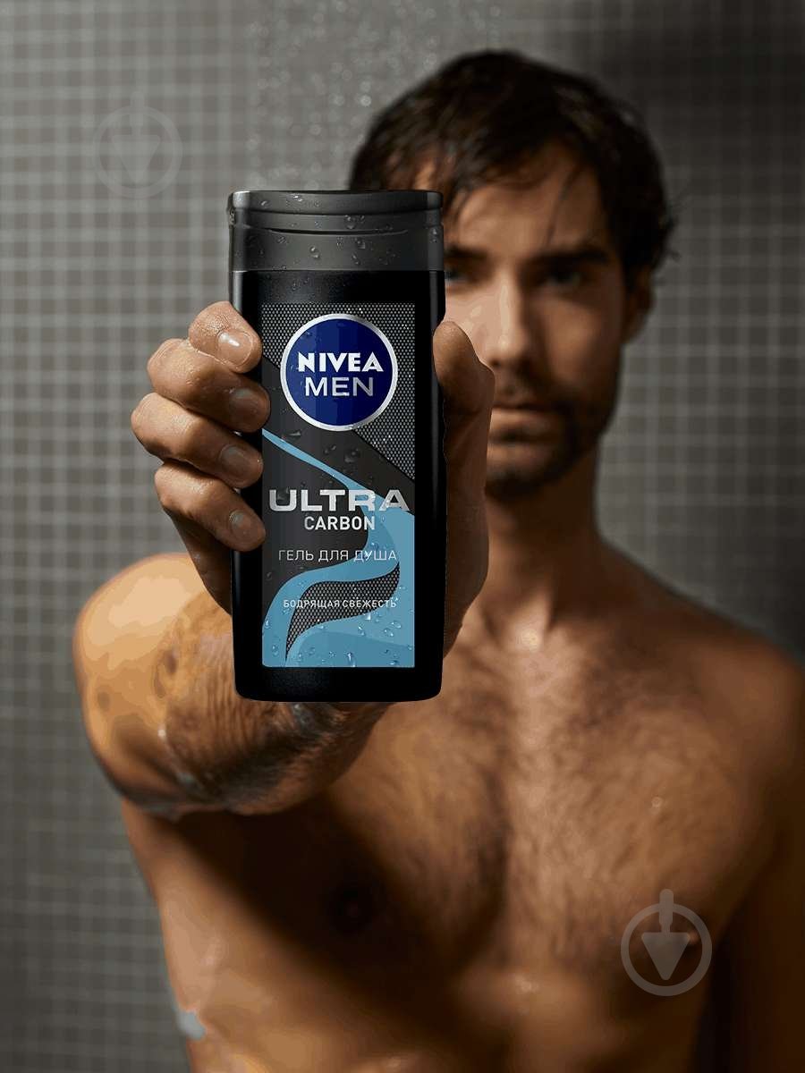 Гель для душа Nivea MEN Ultra Carbon 250 мл - фото 5