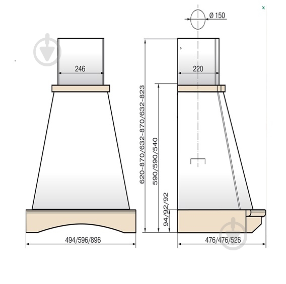 Вытяжка Faber TRENDY O1 90 SRM NG - фото 3 Вытяжка Faber TRENDY O1 90 SRM NG - фото 3