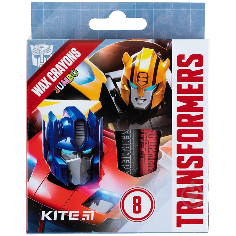 Мел восковый Jumbo 8 цветов TF KITE - фото 1