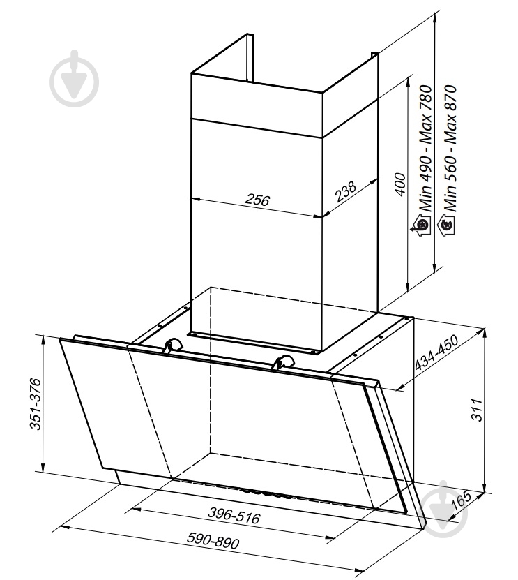 Вытяжка Faber Grexia Gres DG/BK A60 - фото 12