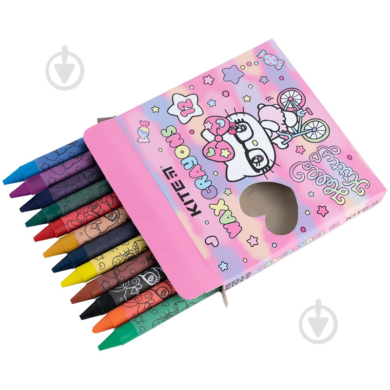 Мел восковый 12 цветов HK KITE - фото 2