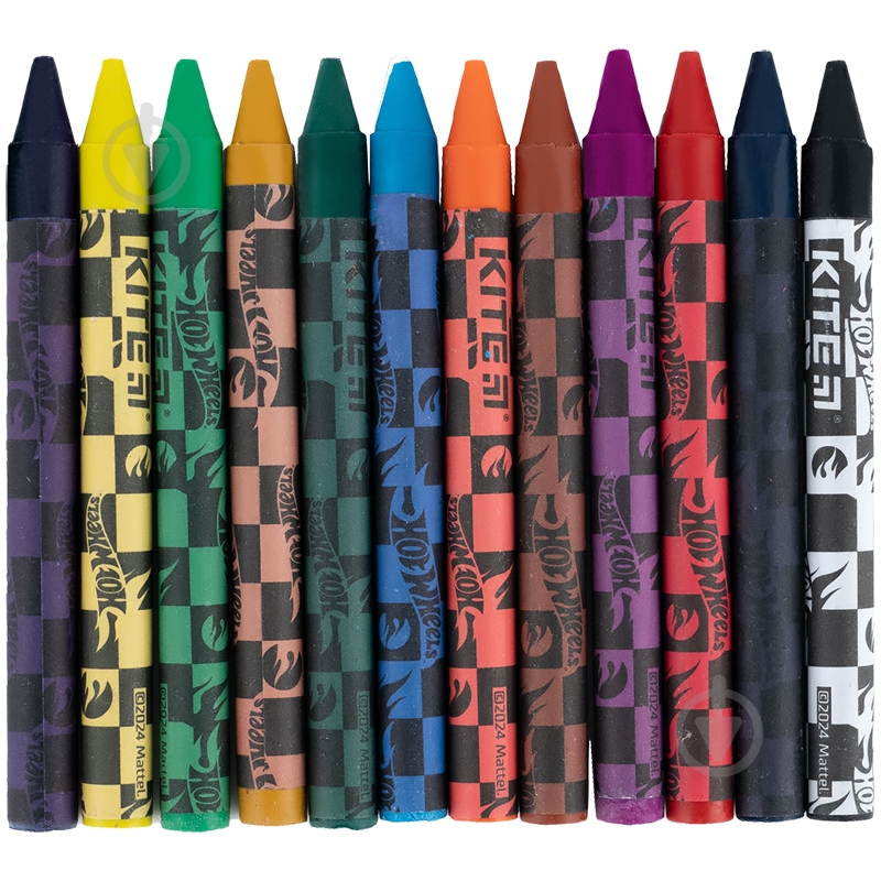 Мел восковый 12 цветов HW KITE - фото 3