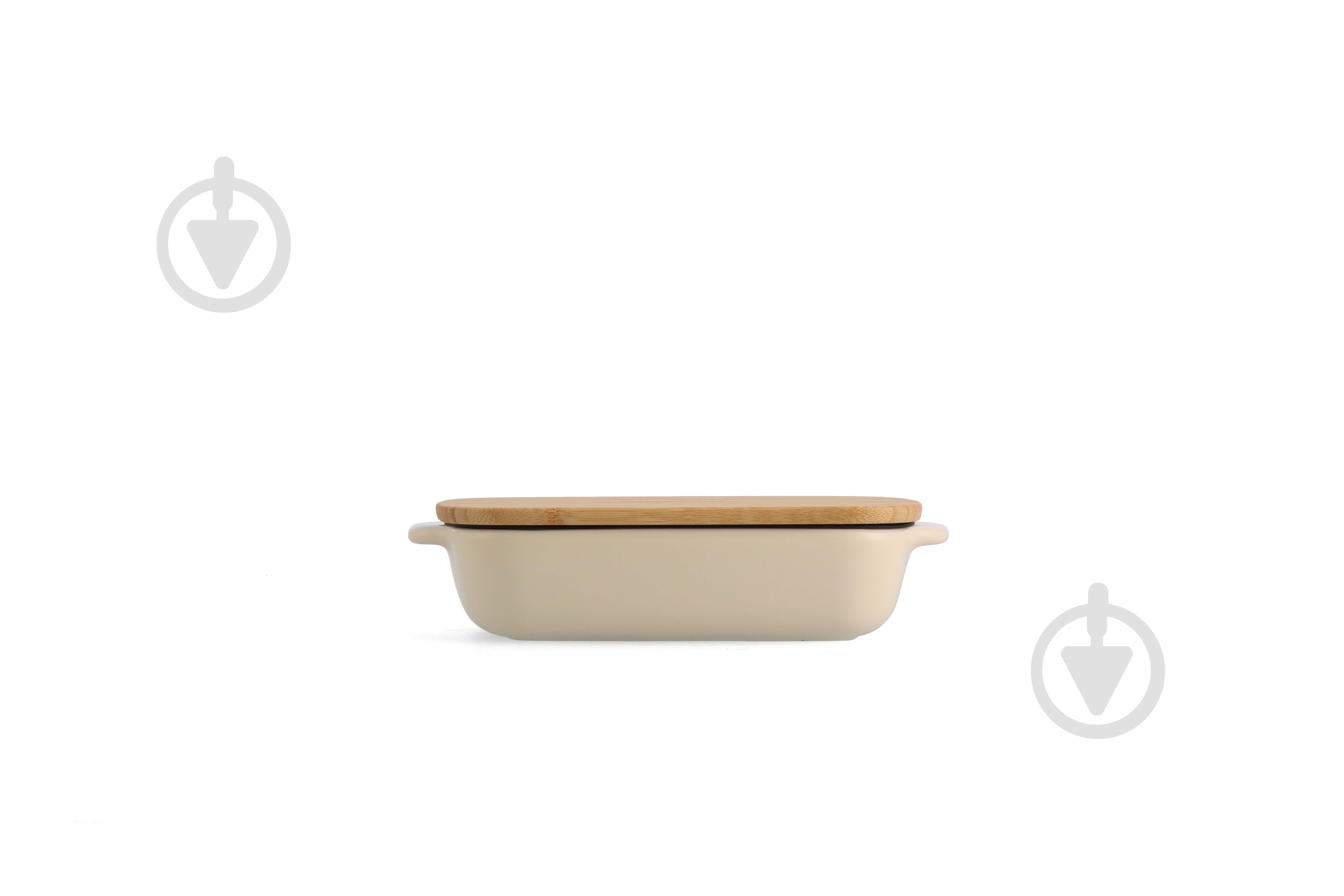Форма для запікання з кришкою KitchenAid 0,9 л, 6,5х15,5х26 см колір мигдальний крем (CC006105-001) - фото 3