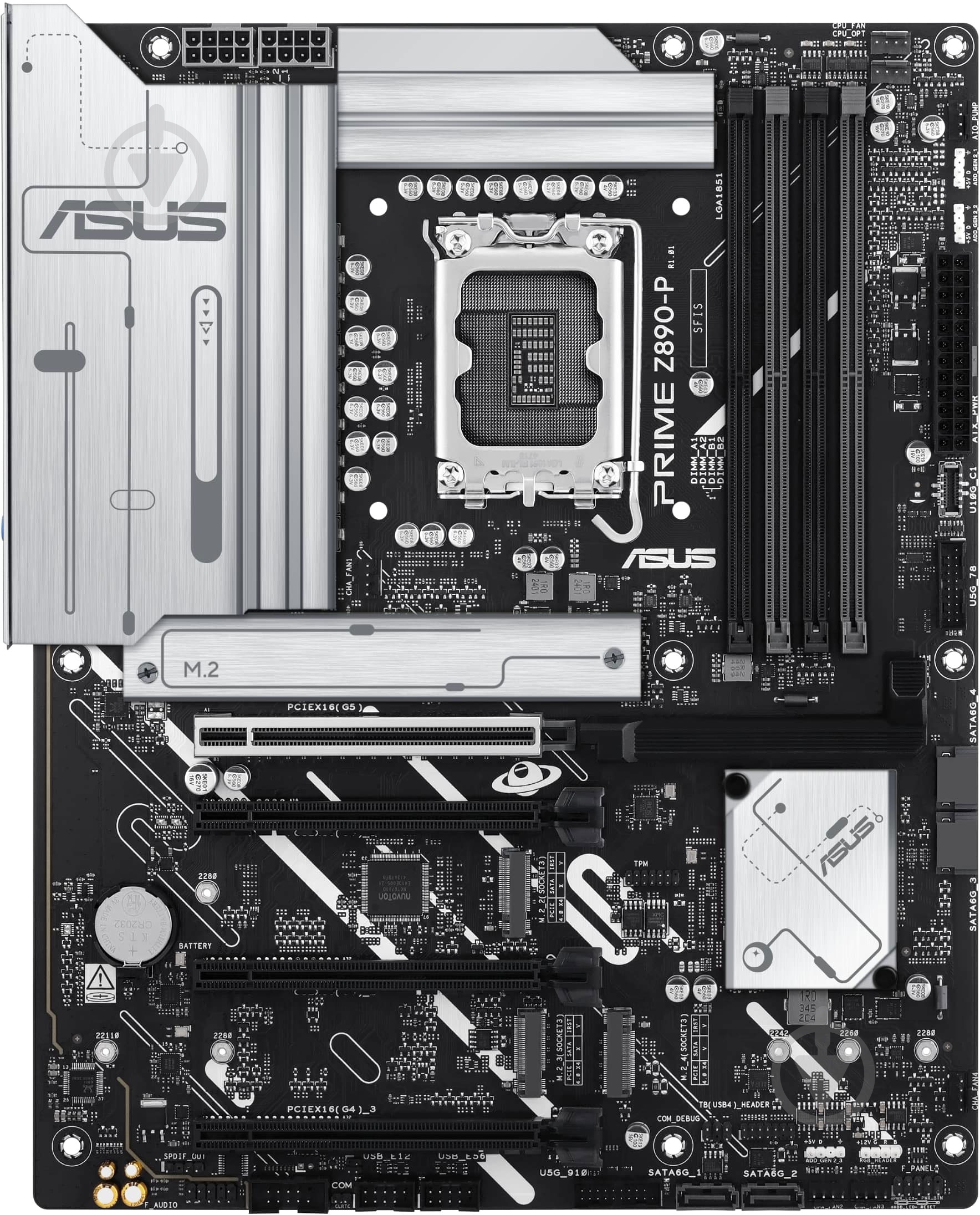 Материнская плата Asus 90MB1I50-M0EAY0 (LGA 1851, Intel Z890, ATX) - фото 1
