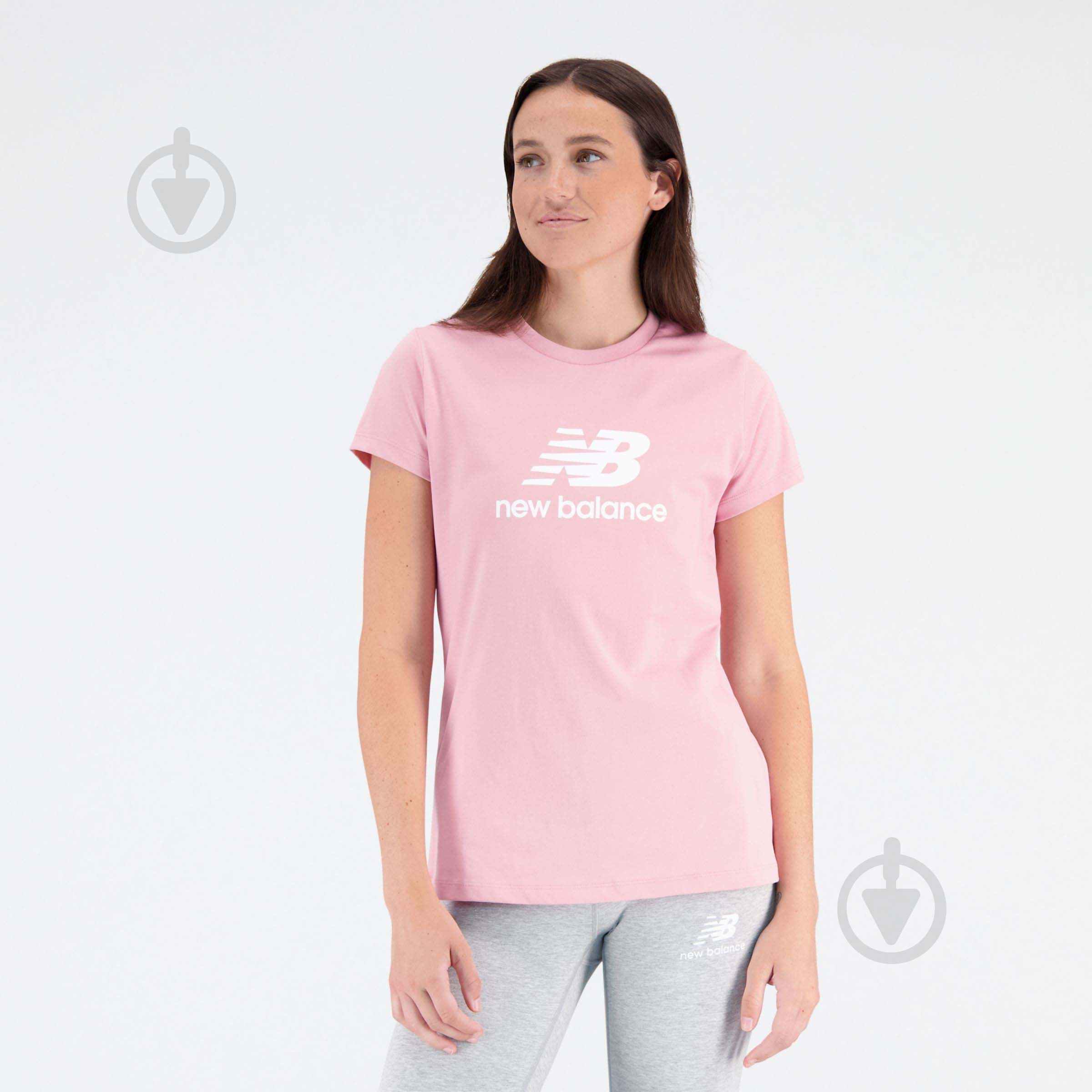 Футболка New Balance ESSENTIALS STACKED LOGO WT31546HAO р.M рожевий - фото 2