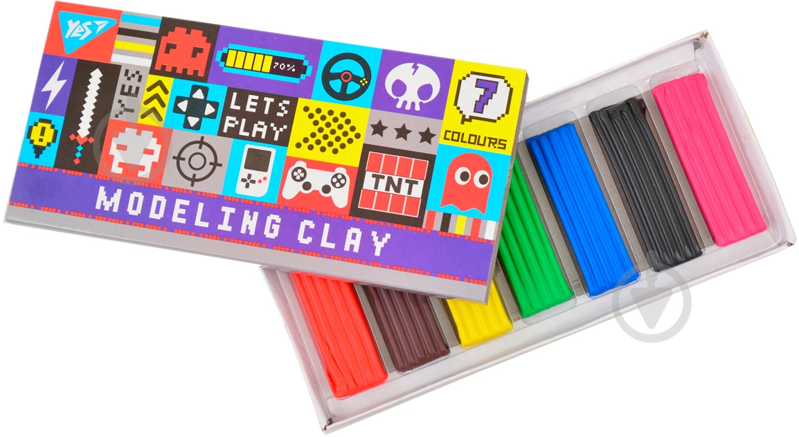 Пластилин восковый 7 цветов(х) YES - фото 3