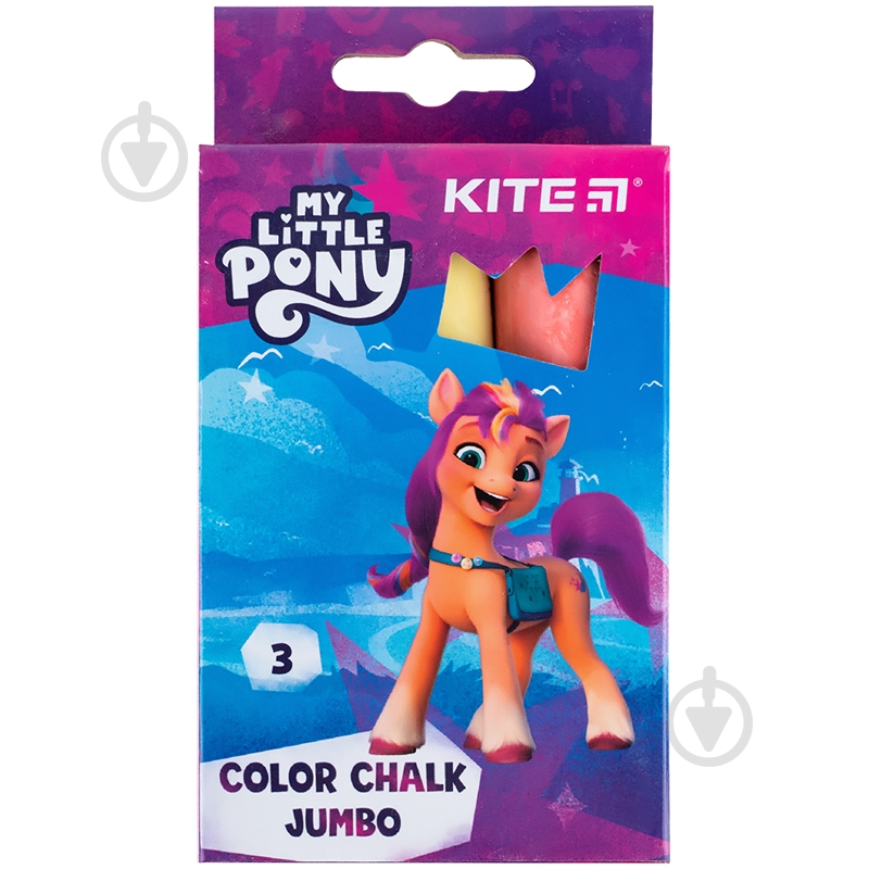 Мел цветной Jumbo 3 цвета LP KITE - фото 1