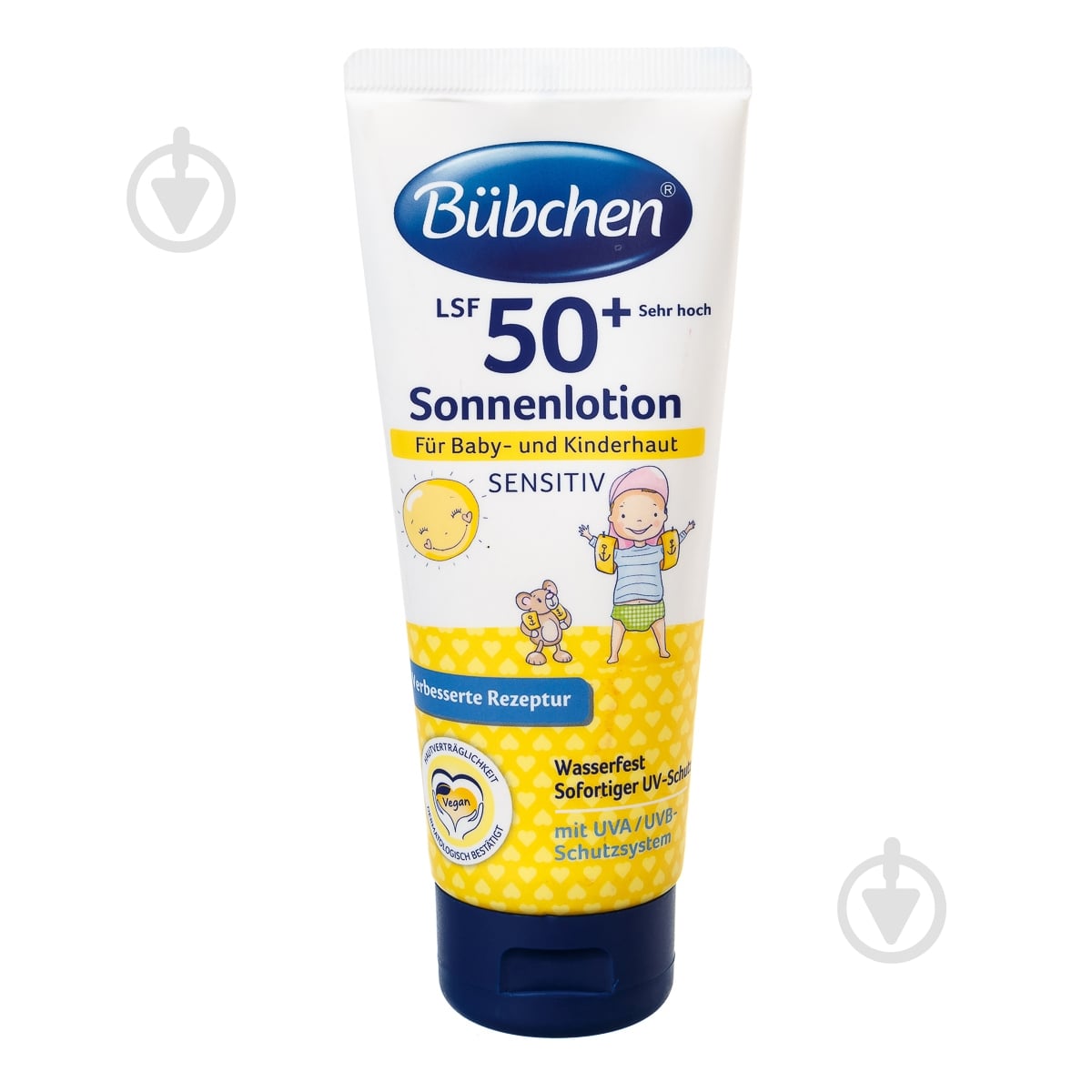 Молочко солнцезащитное Bubchen Sensitive с коэффициентом защиты +50 100 мл (12181433) - фото 1