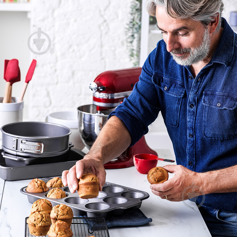 Форма для випікання мафінів KitchenAid 41х28х4 см на 12 шт (CC003296-001) - фото 6