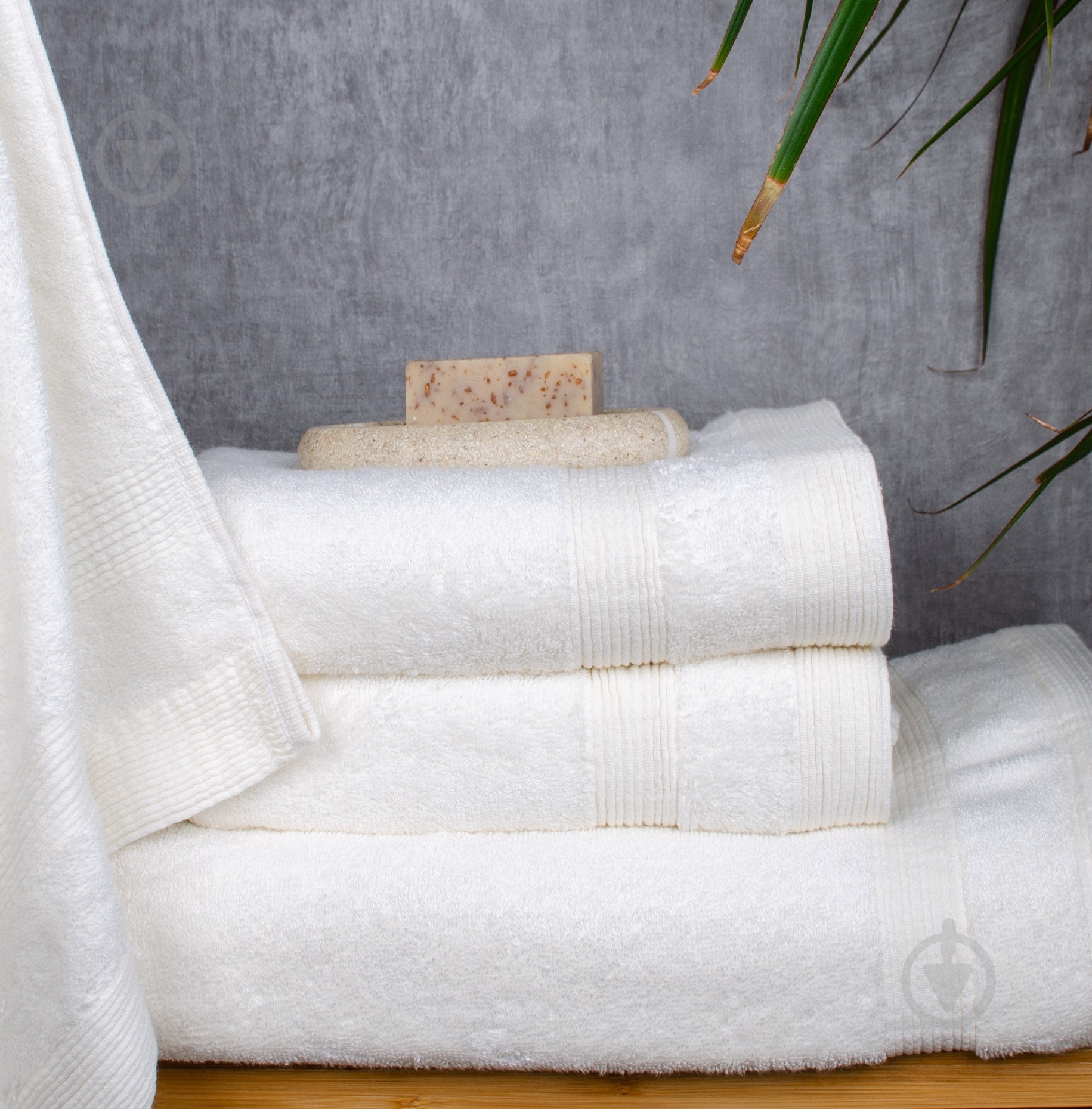 Рушник махровий BAMBOO 70x140 см молочний BILTEX - фото 3