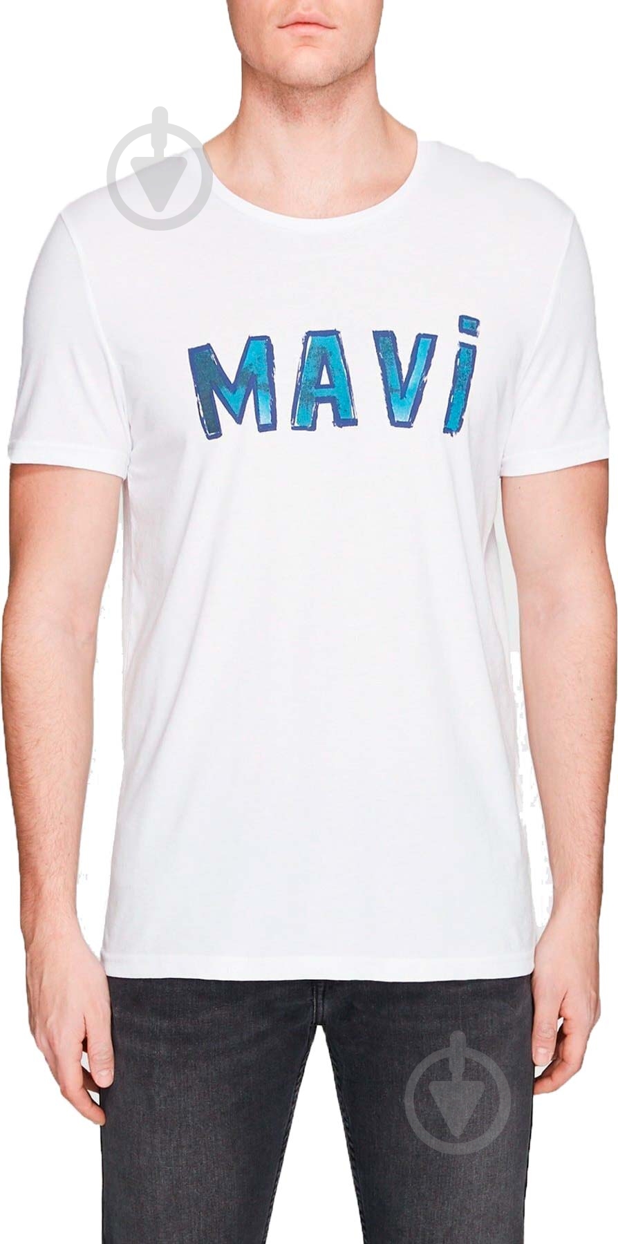 Футболка Mavi mens knitted tshirt 065314-620 р.L white - фото 1