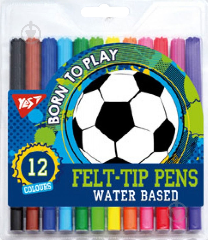Фломастеры Born to play 12 цветов YES - фото 1 Фломастеры Born to play 12 цветов YES - фото 1