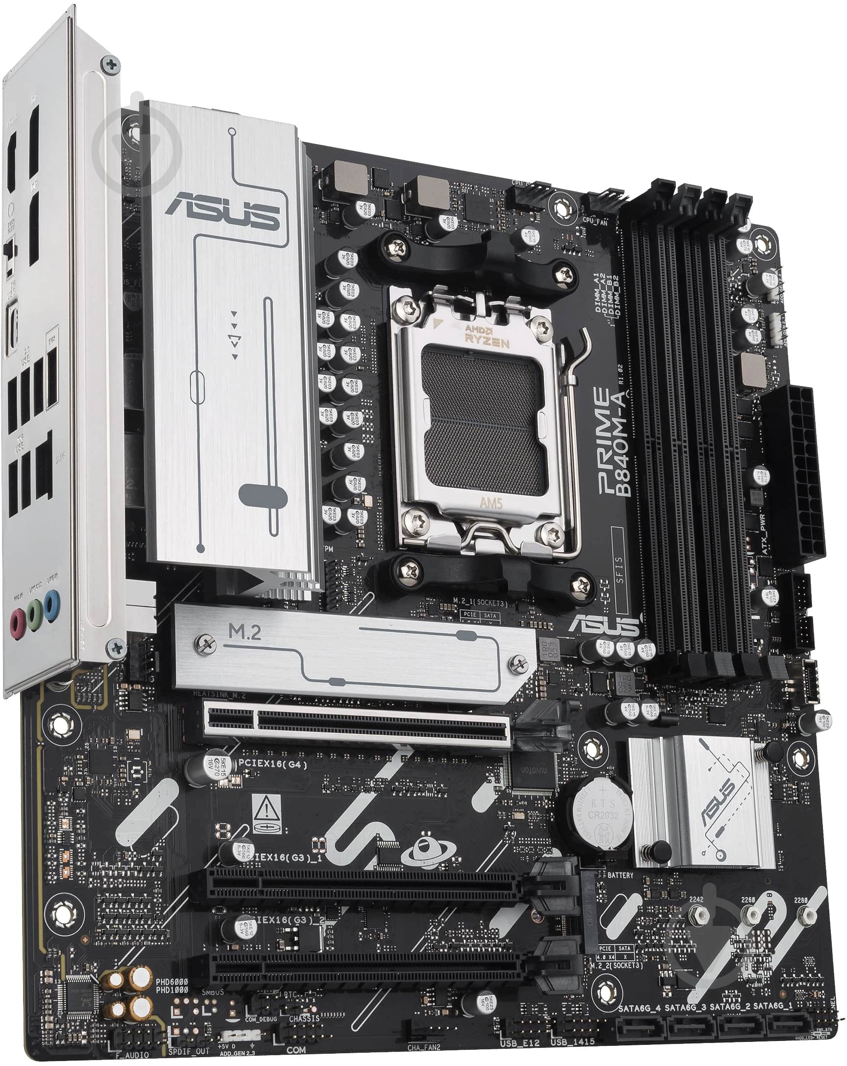 Материнська плата Asus 90MB1J10-M0EAYC (Socket AM5, AMD B840, micro ATX) - фото 3
