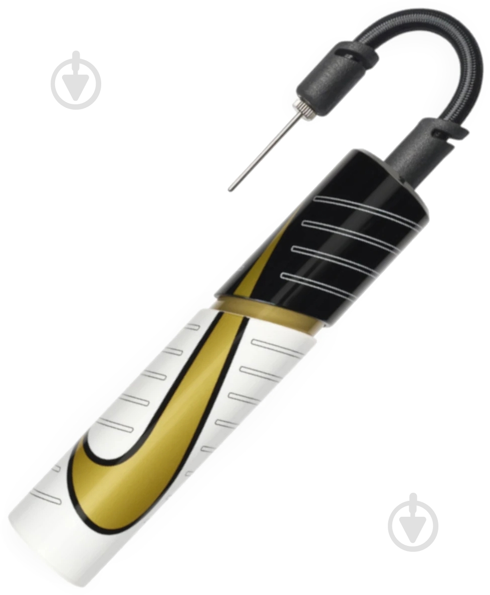 Насос для м'яча Nike ESSENTIAL BALL PUMP INTL N.000.1484.180 р. one size білий із чорним - фото 1
