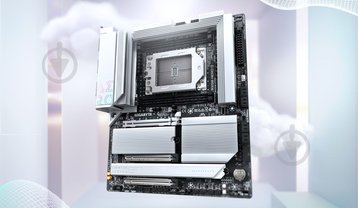 Материнская плата Gigabyte TRX50_AERO_D (Socket sTR5, AMD TRX50, E-ATX) - фото 5 Материнская плата Gigabyte TRX50_AERO_D (Socket sTR5, AMD TRX50, E-ATX) - фото 5