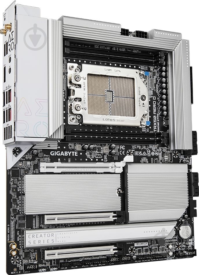 Материнская плата Gigabyte TRX50_AERO_D (Socket sTR5, AMD TRX50, E-ATX) - фото 2 Материнская плата Gigabyte TRX50_AERO_D (Socket sTR5, AMD TRX50, E-ATX) - фото 2