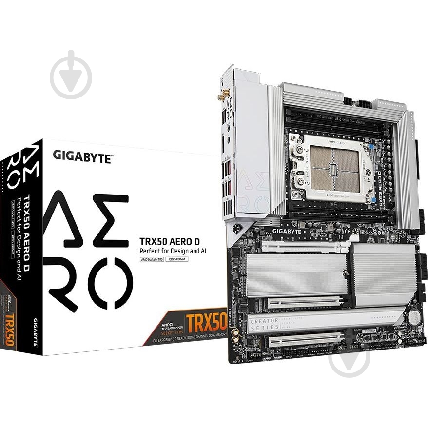 Материнская плата Gigabyte TRX50_AERO_D (Socket sTR5, AMD TRX50, E-ATX) - фото 4 Материнская плата Gigabyte TRX50_AERO_D (Socket sTR5, AMD TRX50, E-ATX) - фото 4