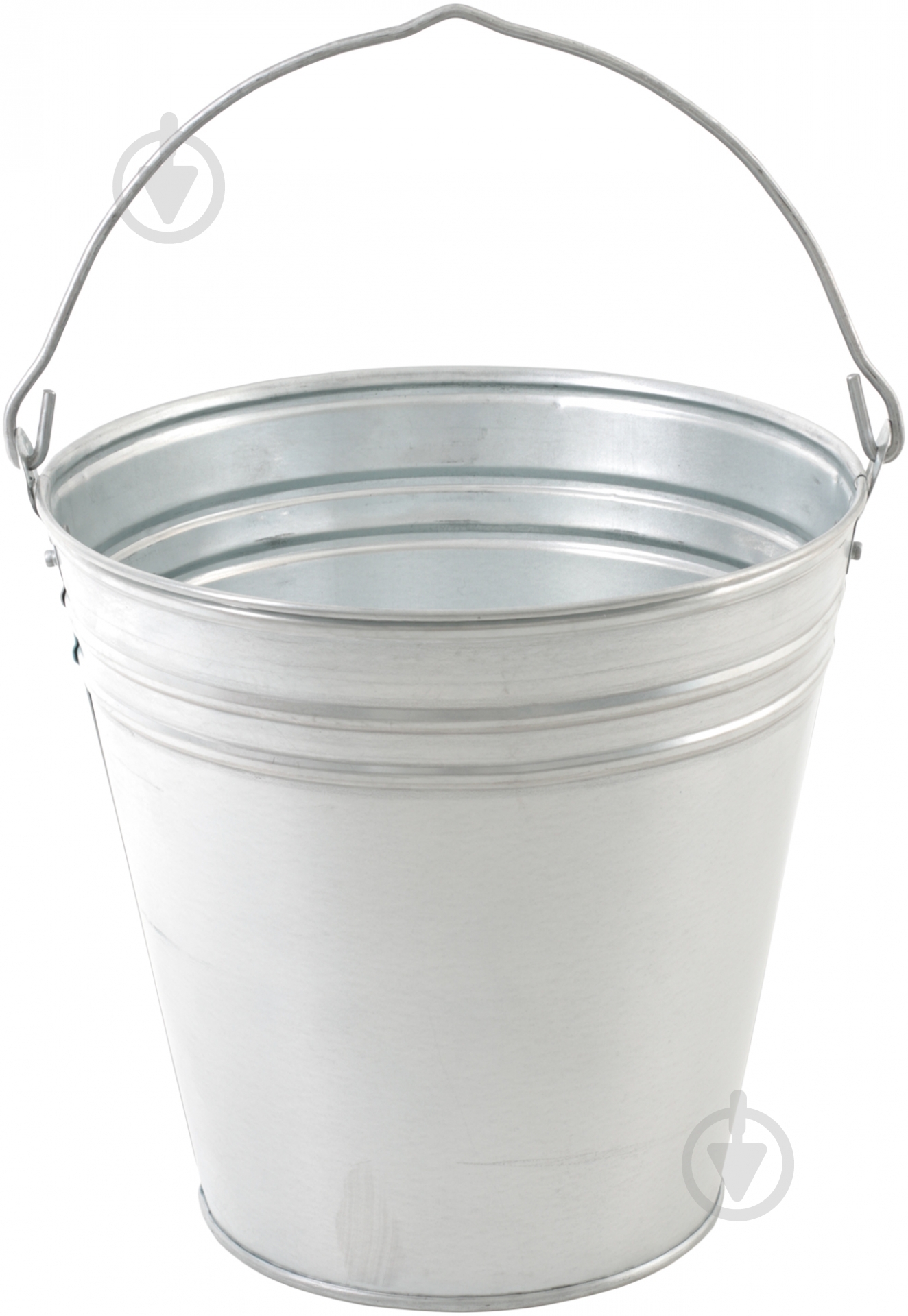 Відро звичайне оцинкована сталь 12 л сталевий - фото 1