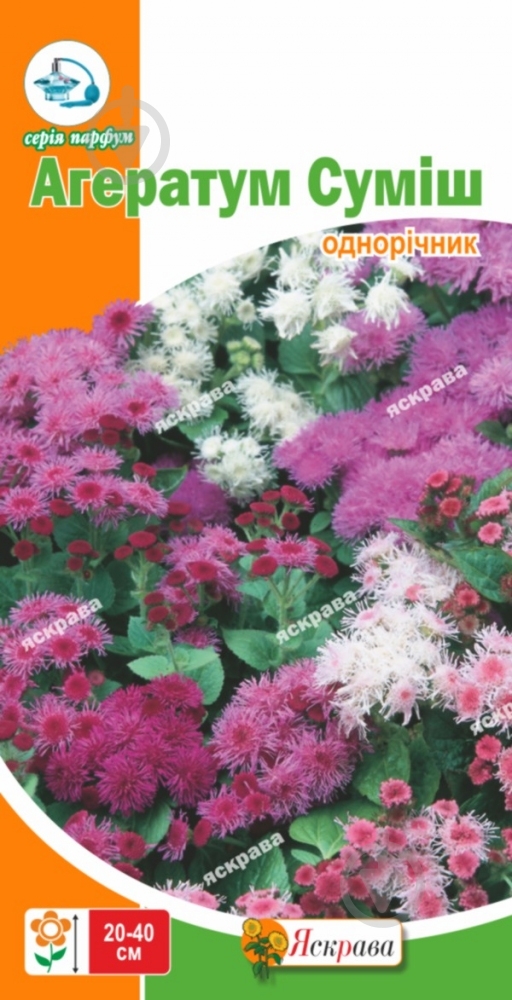 Семена Яскрава агератум смесь 0,2 г (4823069860691) - фото 1 Семена Яскрава агератум смесь 0,2 г (4823069860691) - фото 1