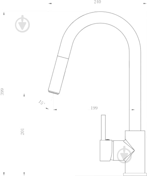 Смеситель для кухни Invena Elia BZ-89-W04 - фото 2