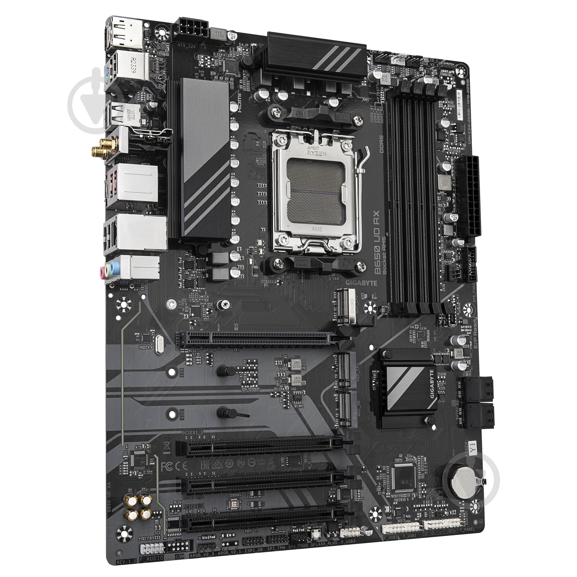 Материнська плата Gigabyte B650_UD_AX (Socket AM5, AMD B650, ATX) - фото 2