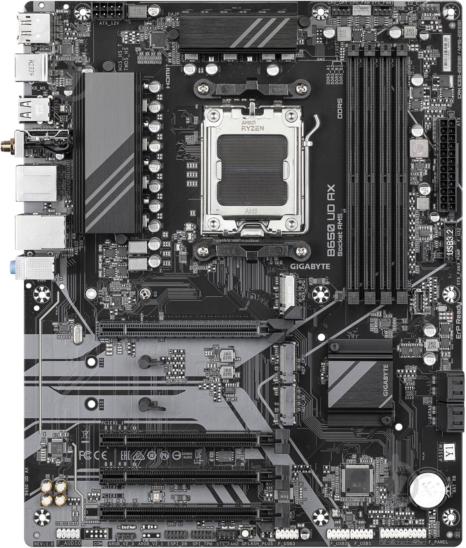 Материнська плата Gigabyte B650_UD_AX (Socket AM5, AMD B650, ATX) - фото 1