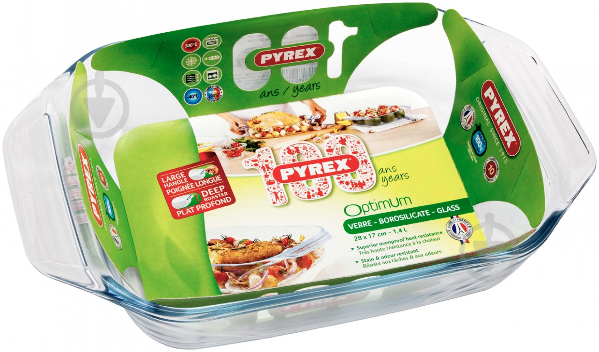 Форма для запекания Pyrex Optimum 28x17 см 406B000 - фото 3
