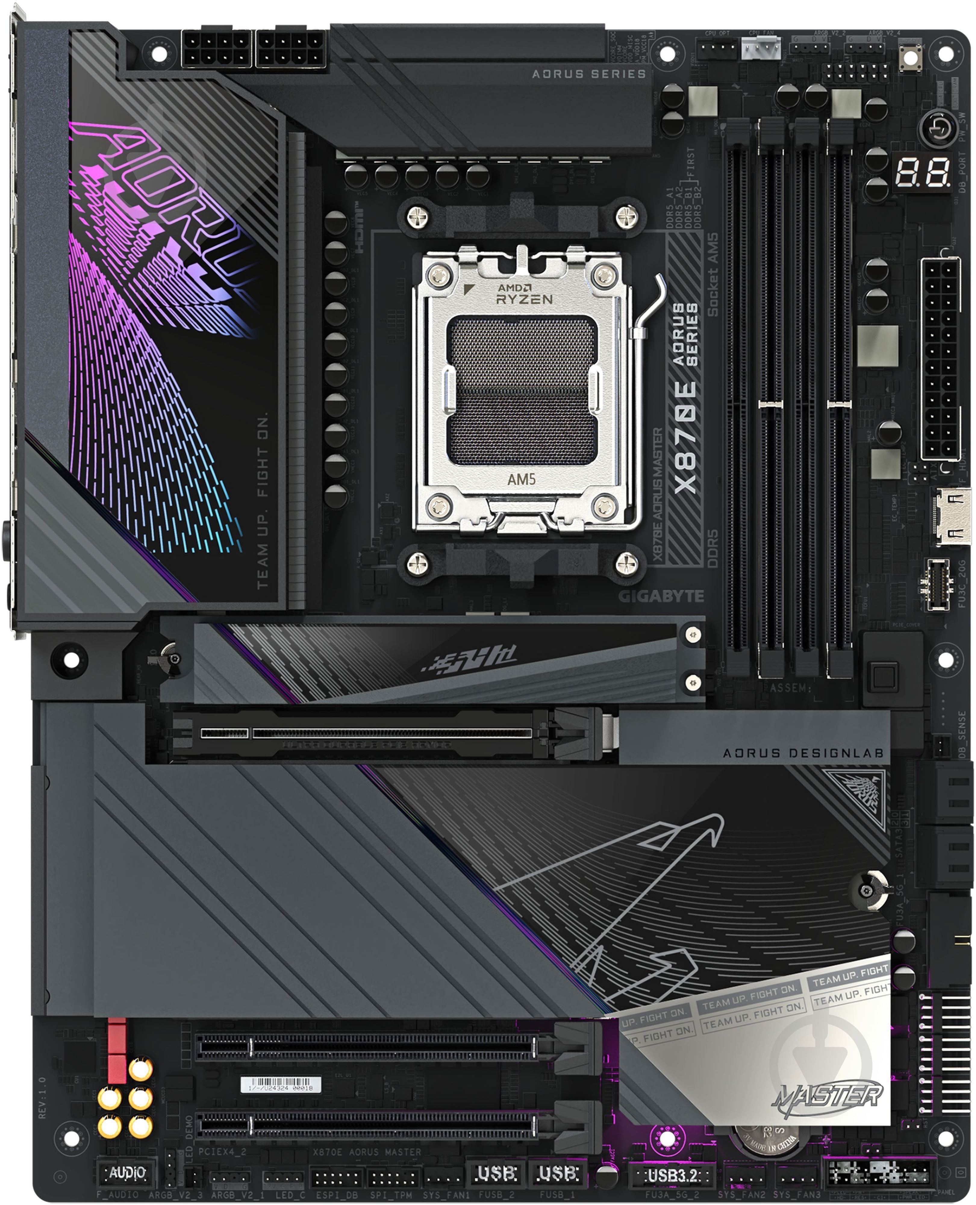 Материнская плата Gigabyte X870E_AORUS_MASTER (Socket AM5, AMD X870E, ATX) - фото 1