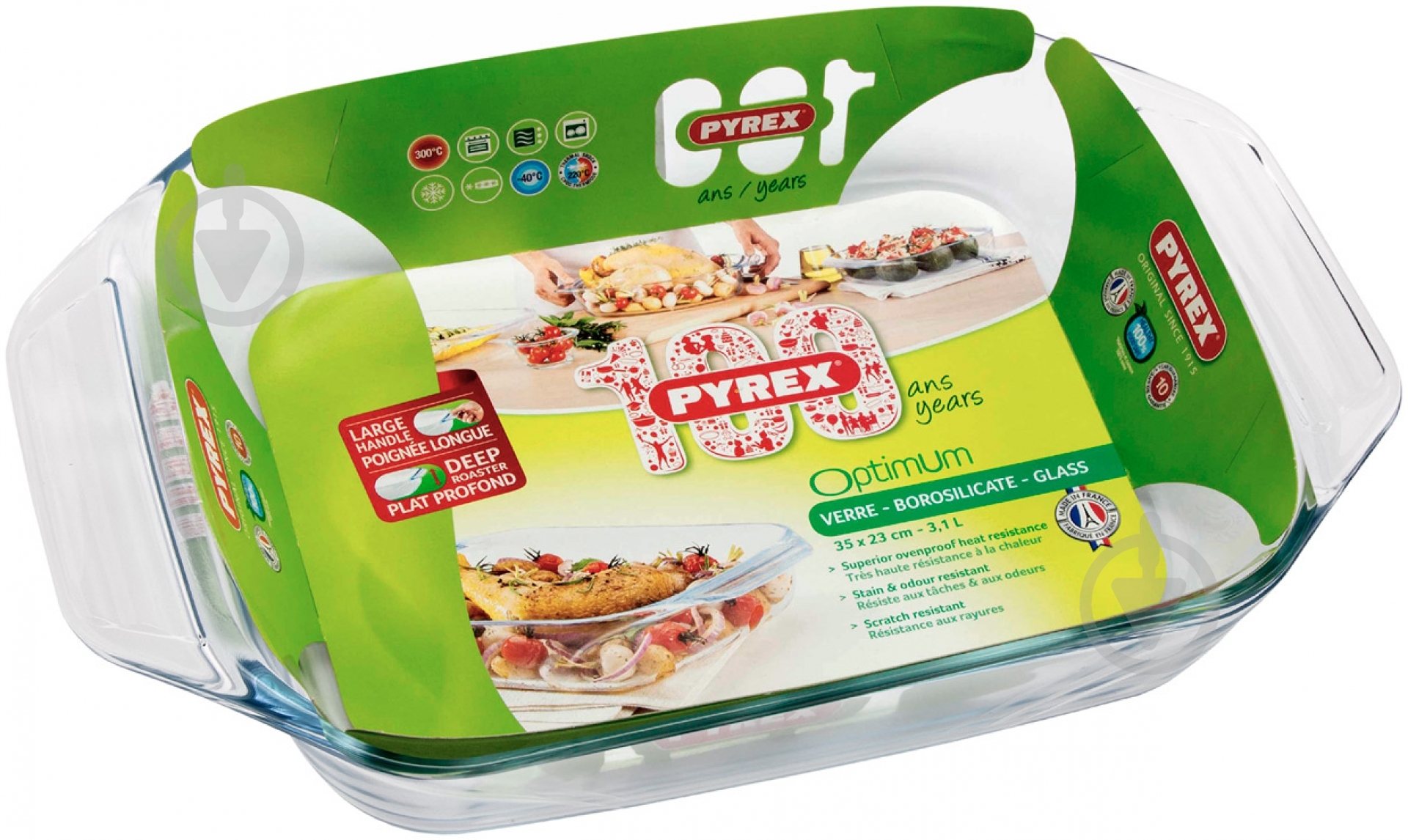 Форма для запекания Pyrex Optimum 35x23 см 408B000 - фото 3