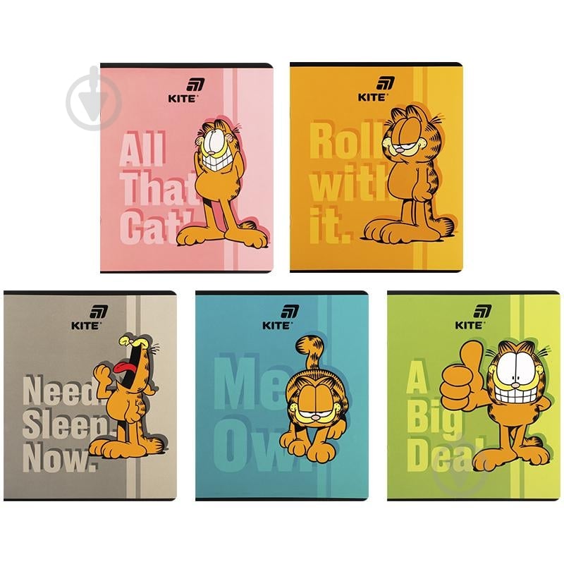 Тетрадь Garfield 24 лист. клетка GF26-238 KITE - фото 1