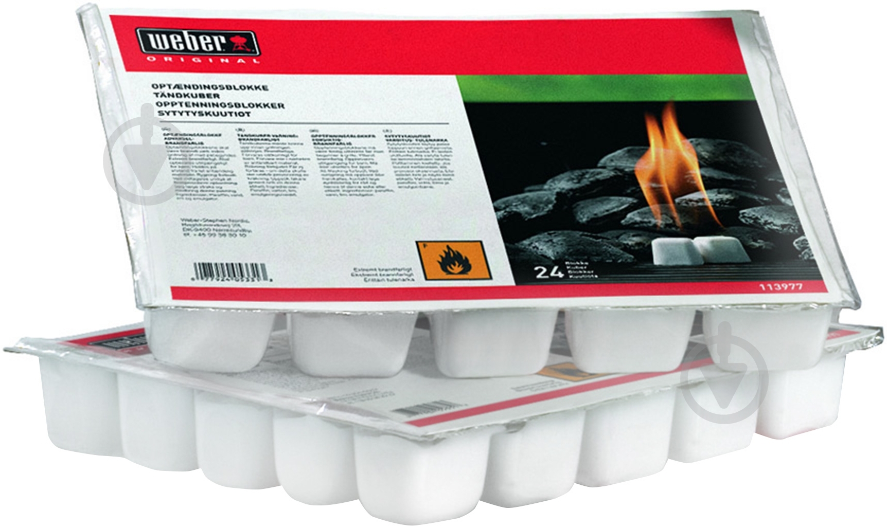 Бруски для разжигания Weber Lighter Cubes 24 шт. 17519 - фото 2