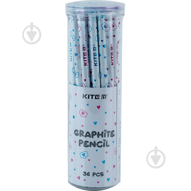 Карандаш графитный Hearts K24-059-1 KITE - фото 3