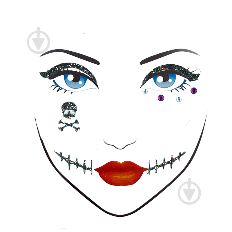 Наклейка YES! Fun Мистический Хеллоуин глиттер - фото 1