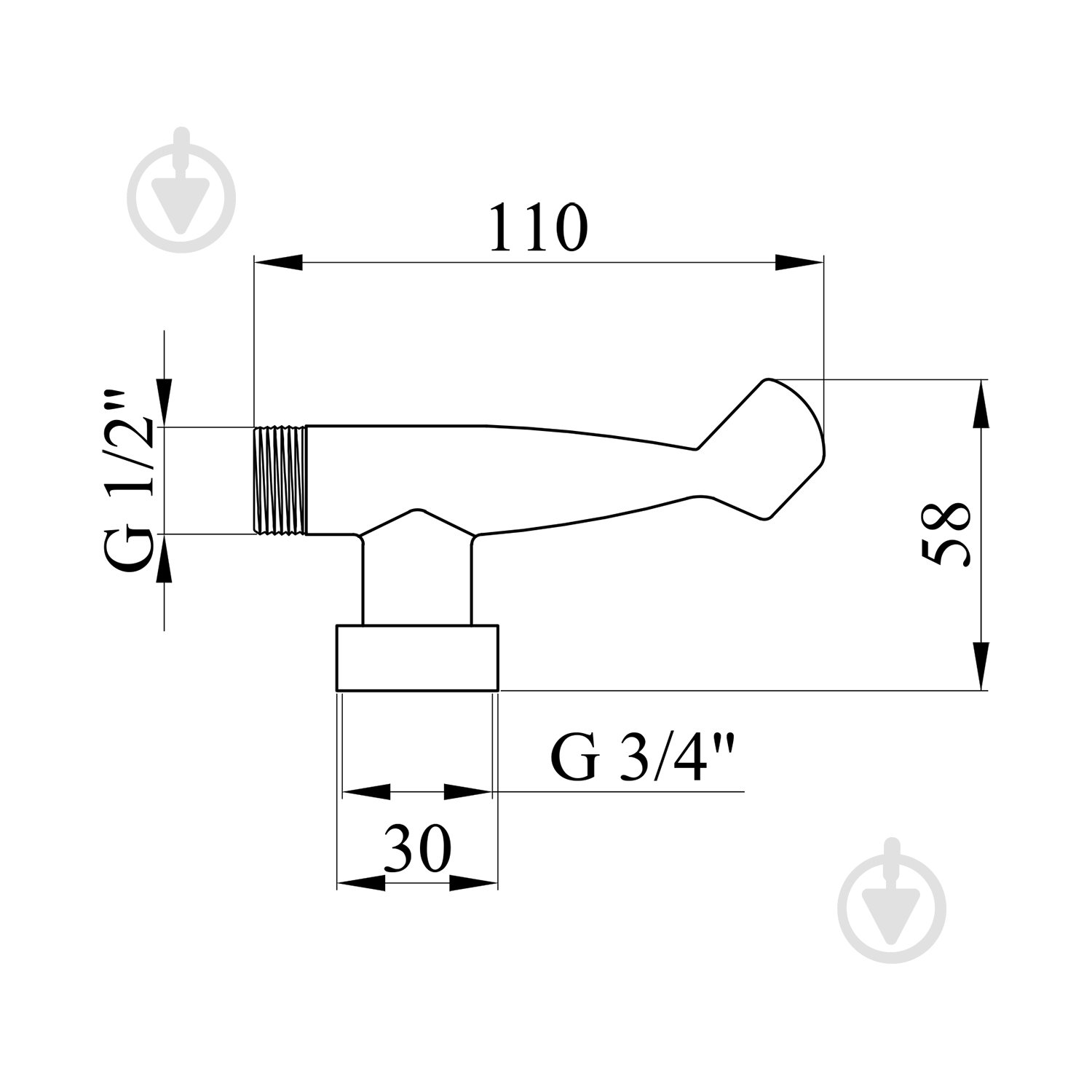 Держатель для душа Kroner KRM - C920 - фото 2