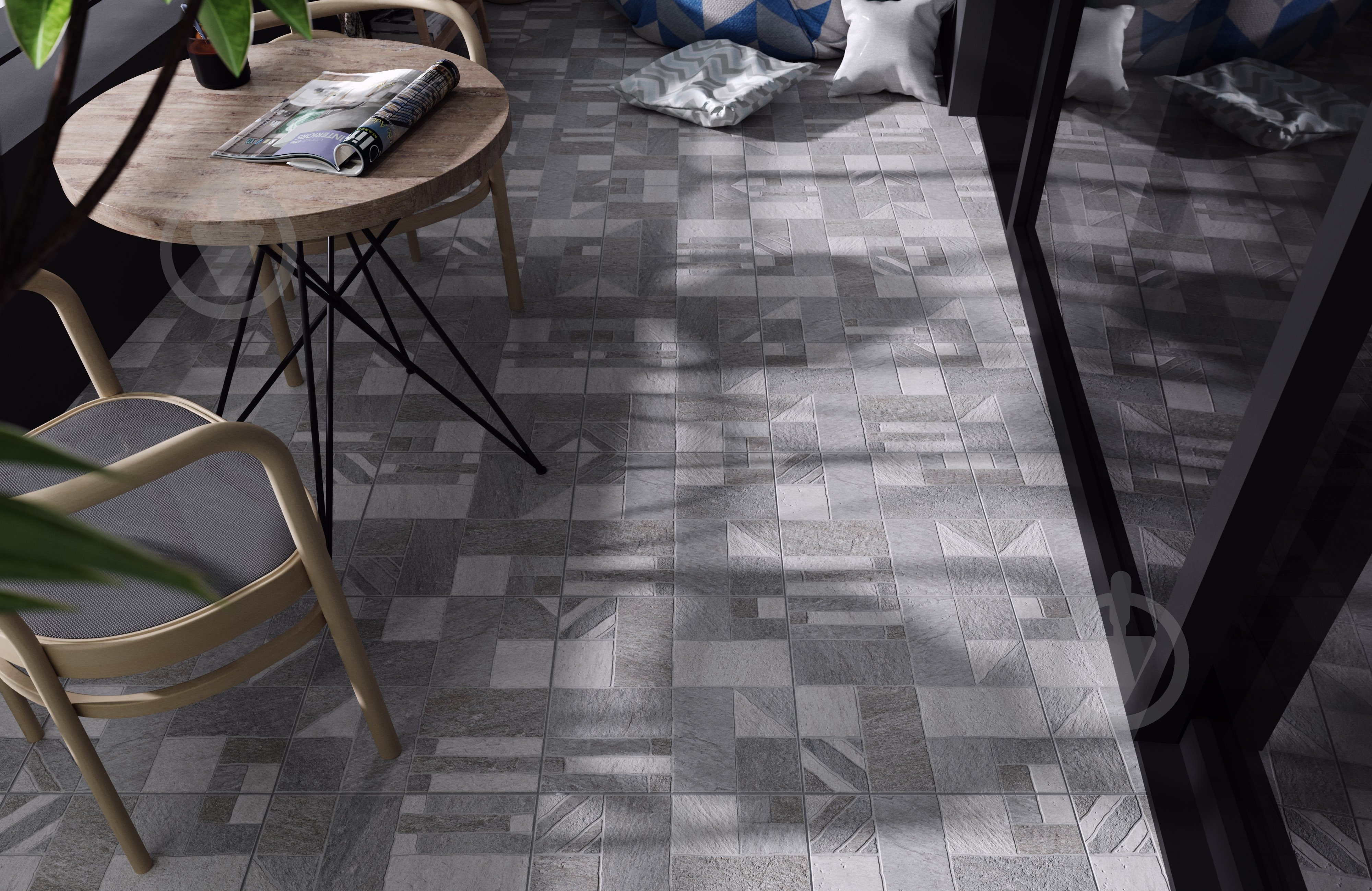 Плитка Golden Tile Misto Mattone grey 3F2830 40x40 см - фото 3