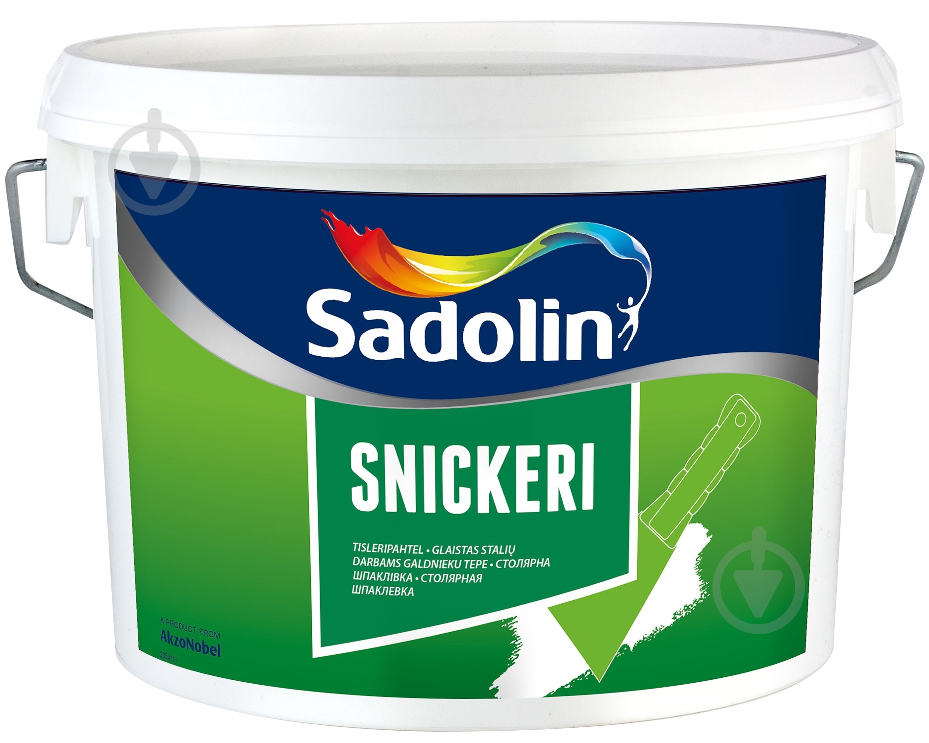 Шпаклівка SNICKERI Sadolin білий 2500 мл - фото 1 Шпаклівка SNICKERI Sadolin білий 2500 мл - фото 1