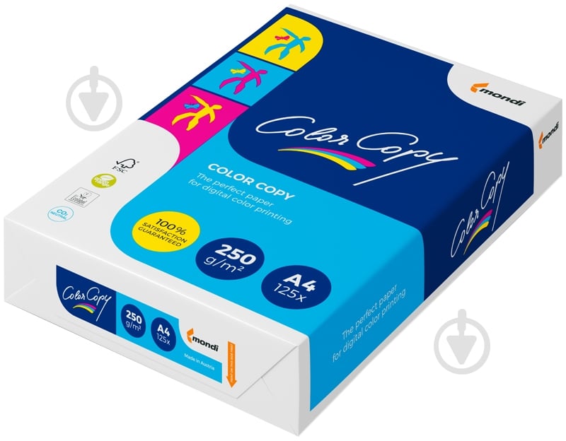 Бумага офисная Color Copy A4 250 г/м белый 125 листов - фото 1