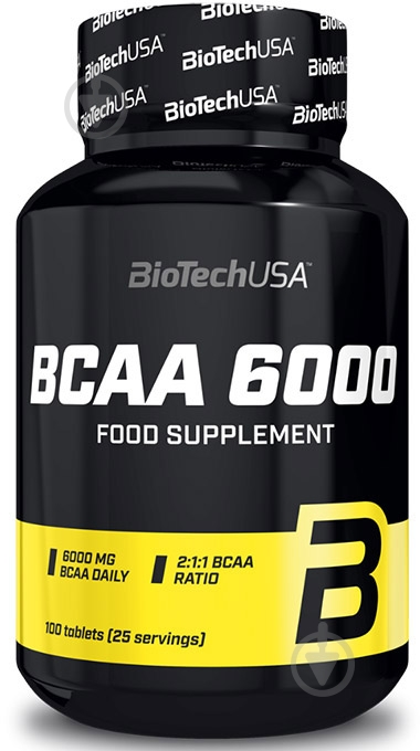 Аминокислотная смесь BioTechUSA BCAA без вкуса 6000 мг 100 капс. 50 порц. - фото 1