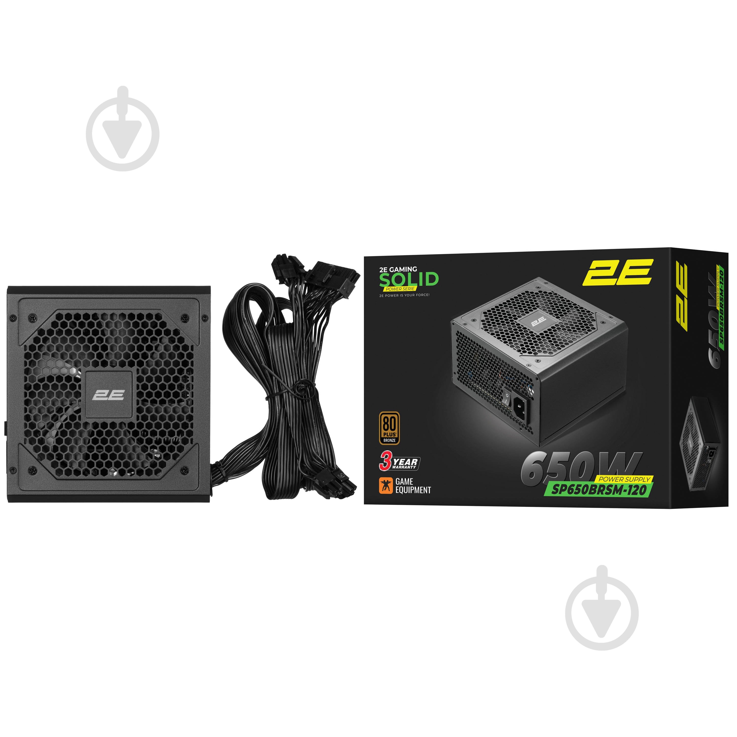 Блок питания 2E GAMING Solid Power 2E-SP650BRSM-120 650 Вт - фото 10