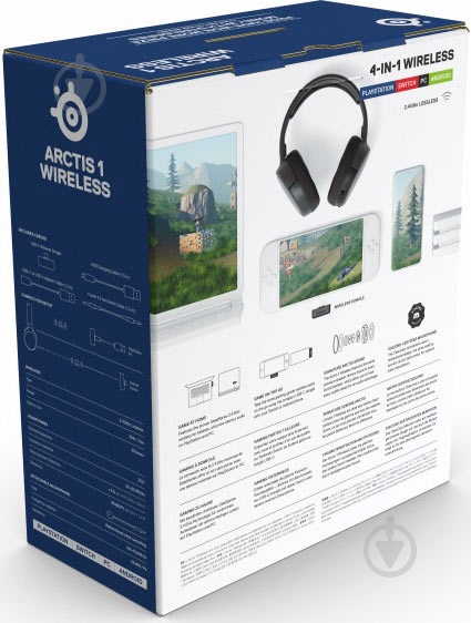 Наушники SteelSeries Arctis 1 Wireless for PS5 black (SS61519) - фото 8 Наушники SteelSeries Arctis 1 Wireless for PS5 black (SS61519) - фото 8