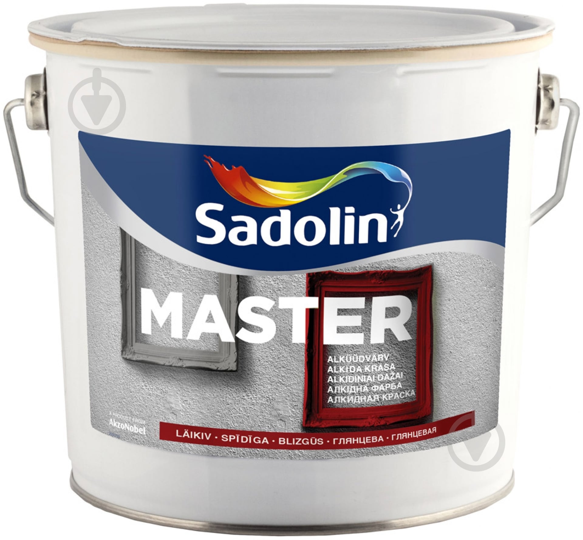 Эмаль Sadolin Master 90 BW белый глянец 2,5 л - фото 1