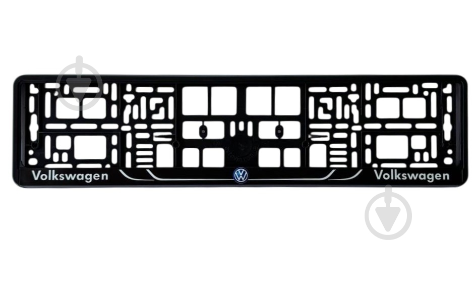 Рамка под номерной знак Poputchik с буквами Volkswagen - фото 1