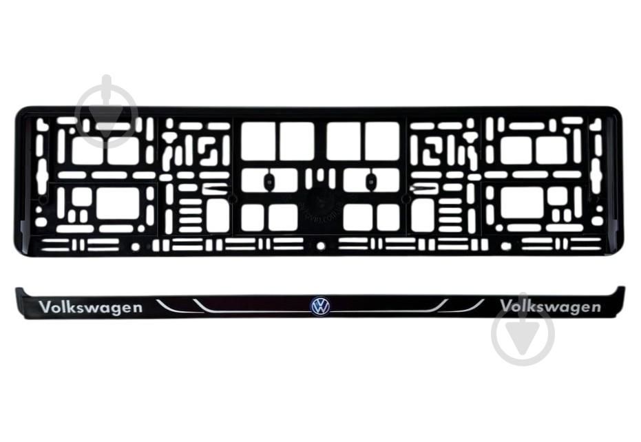 Рамка под номерной знак Poputchik с буквами Volkswagen - фото 2
