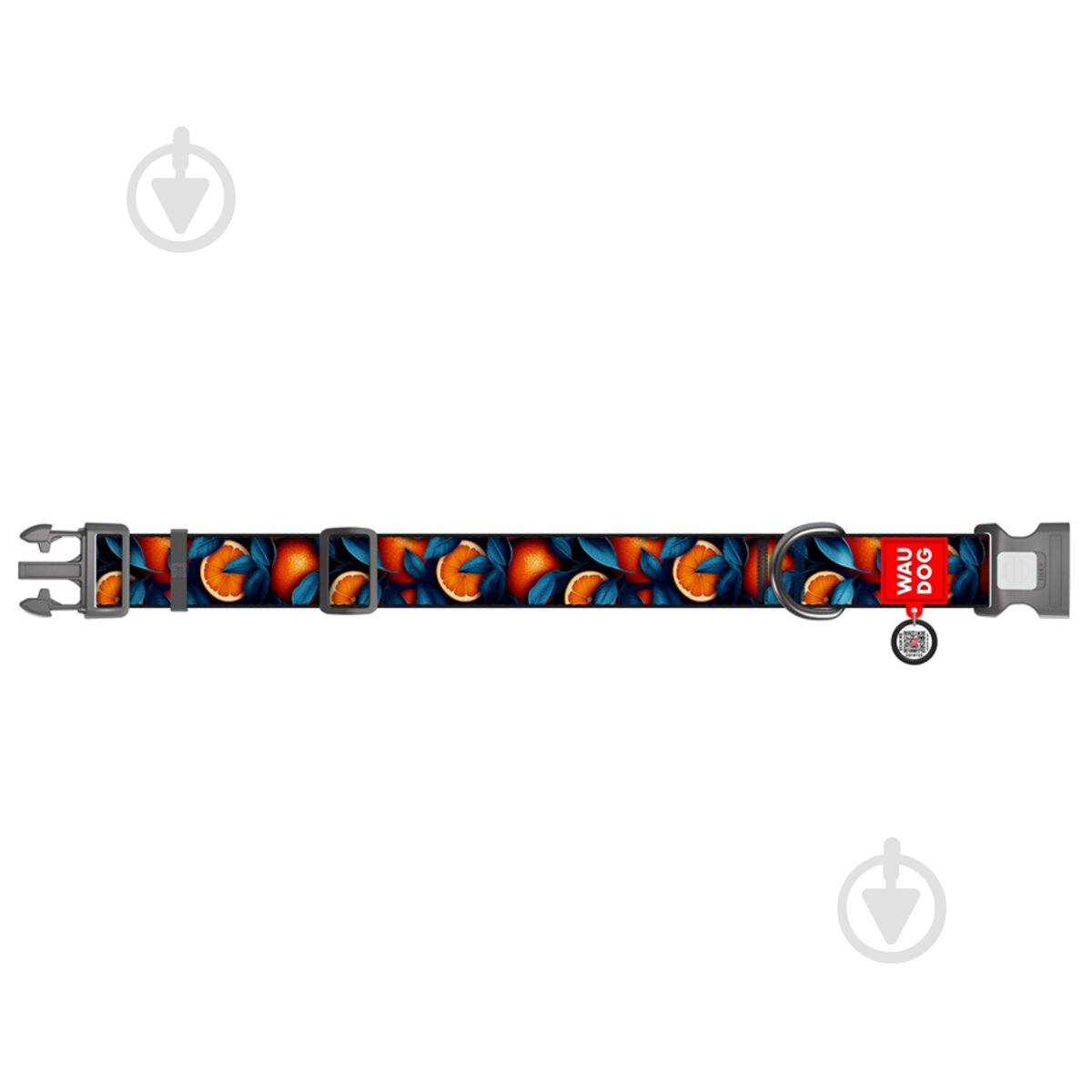 Нашийник Waudog Nylon малюнок "Апельсини" пластиковий фастекс XXL Ш35 мм Д46-70 см - фото 3