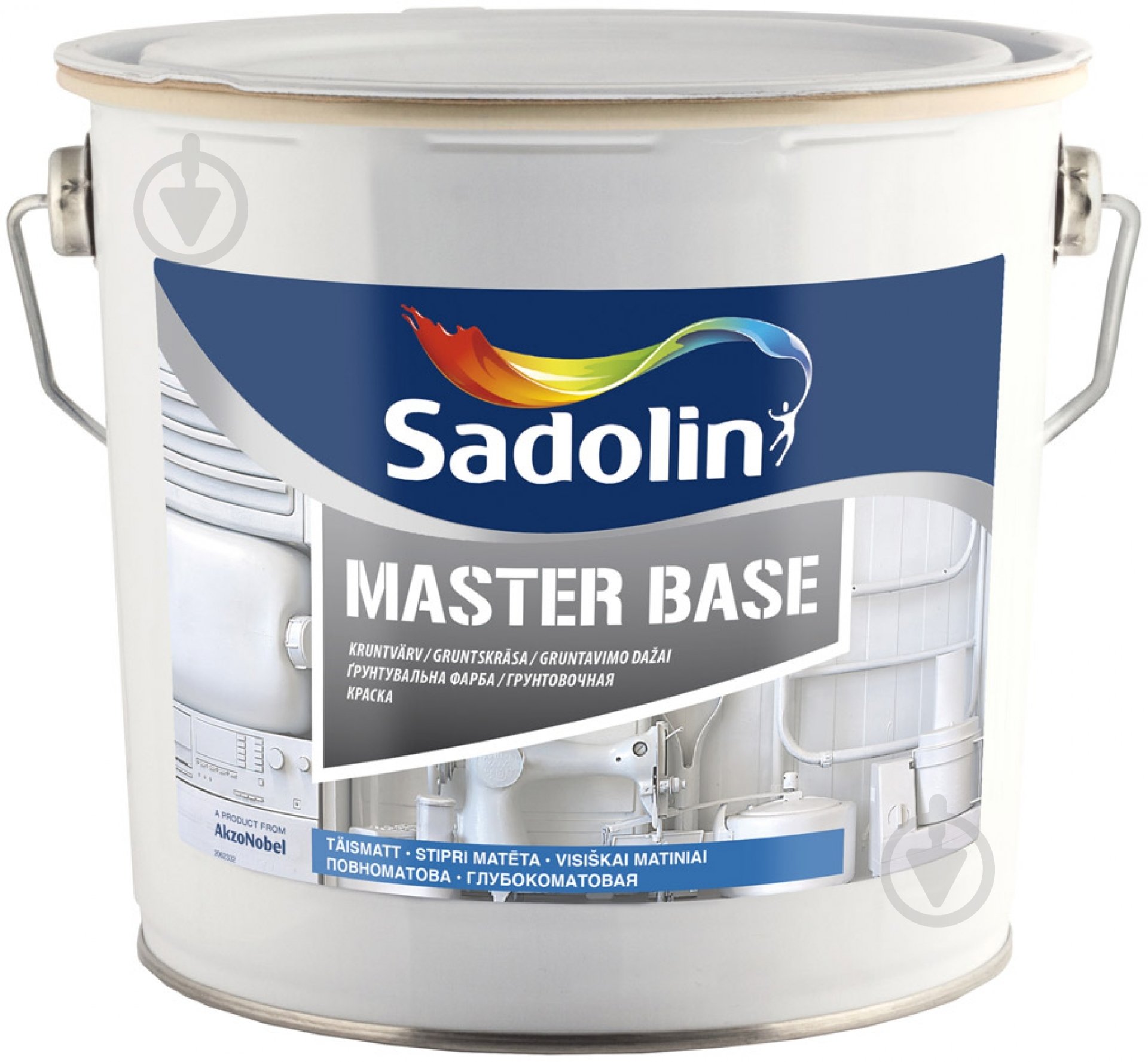 Грунтовка Sadolin Master Base белый мат 2,5 л - фото 1