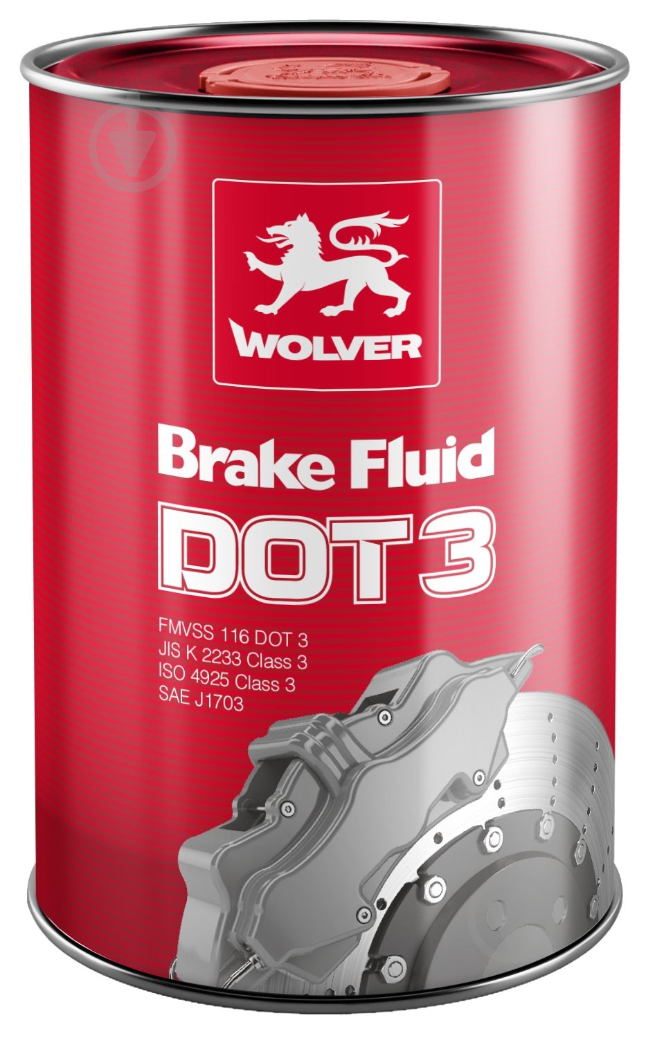 Тормозная жидкость Wolver Brake Fluid DOT-3 1 л (4260360948510) - фото 1