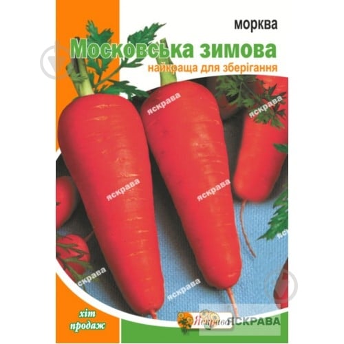 Семена Яскрава морковь Московская зимняя пакет гигант 10 г (4823069803629) - фото 1