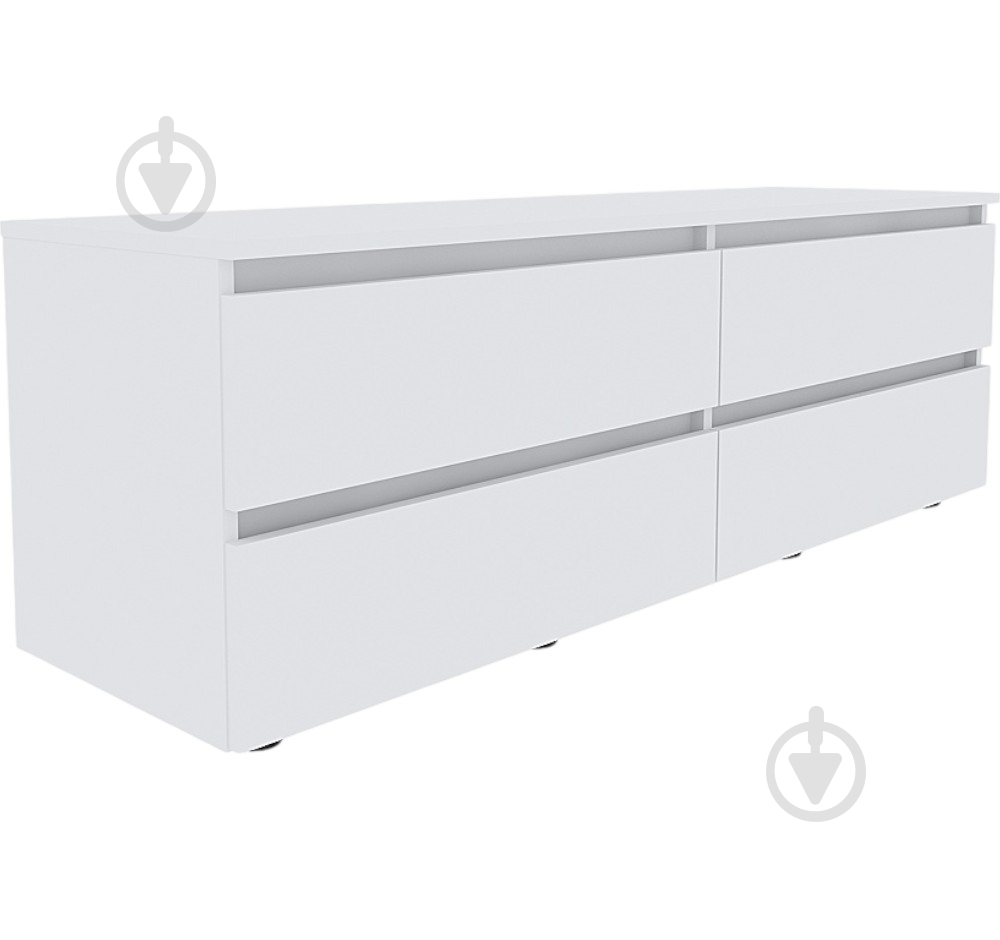 Тумба під ТВ DC STEVE 1400x480x400 мм білий/німфея альба - фото 1