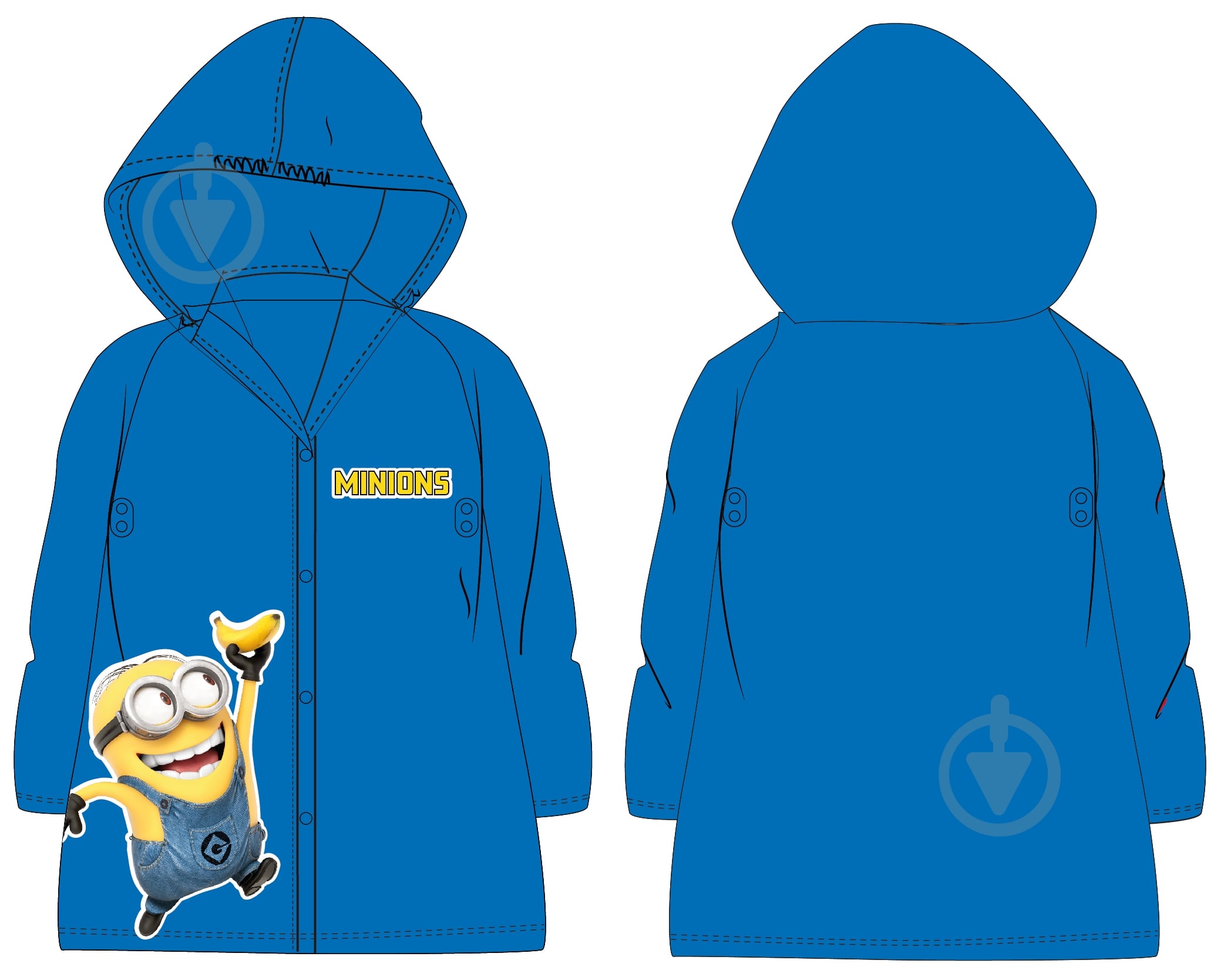 Дождевик для мальчика EplusM р.98/104 синий MIN 52 28 838 - фото 1